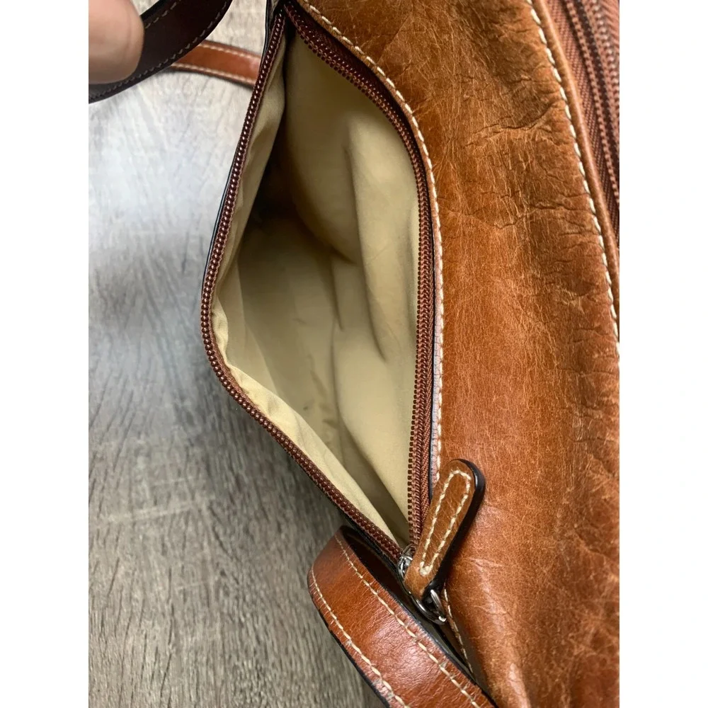 Giani Bernini Bag Womens Brown Genuine Leather Crossbody 10